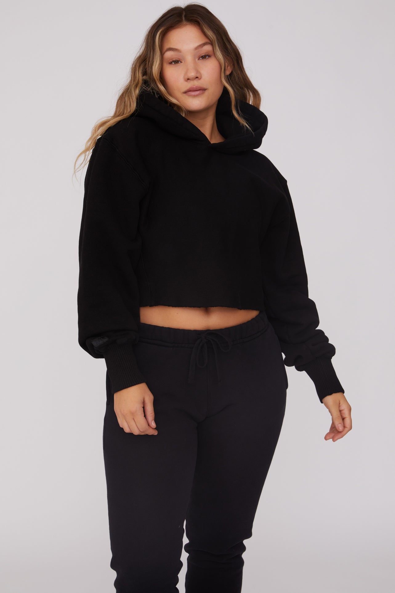 Cut Off Crop Hoodie